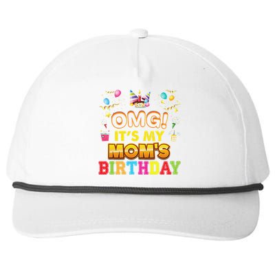 OMG It's My Mom Birthday Happy Gift Vintage Perfect Snapback Five-Panel Rope Hat