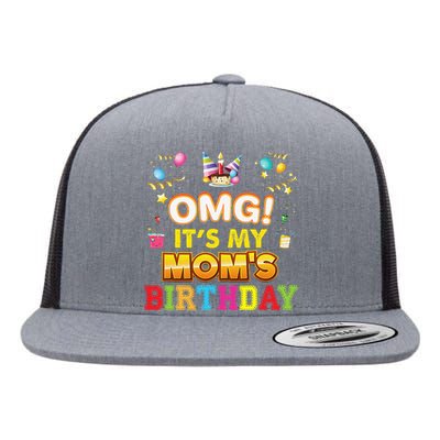 OMG It's My Mom Birthday Happy Gift Vintage Perfect Flat Bill Trucker Hat