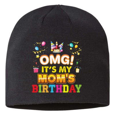 OMG It's My Mom Birthday Happy Gift Vintage Perfect Sustainable Beanie