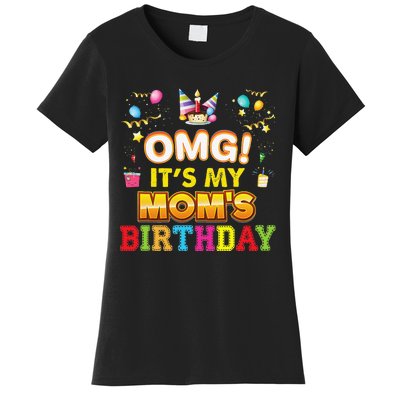 OMG It's My Mom Birthday Happy Gift Vintage Perfect Women's T-Shirt