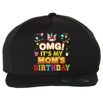 OMG It's My Mom Birthday Happy Gift Vintage Perfect Wool Snapback Cap