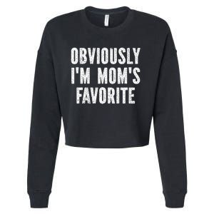 Obviously I'm Mom's Favorite Cropped Pullover Crew