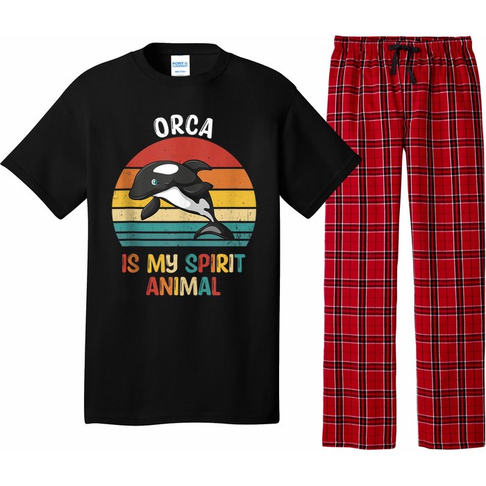 Orca Is My Spirit Animal Funny Orca Lover Pajama Set