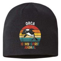 Orca Is My Spirit Animal Funny Orca Lover Sustainable Beanie