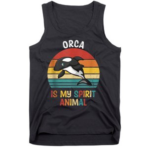 Orca Is My Spirit Animal Funny Orca Lover Tank Top