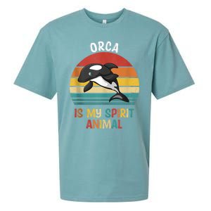 Orca Is My Spirit Animal Funny Orca Lover Sueded Cloud Jersey T-Shirt