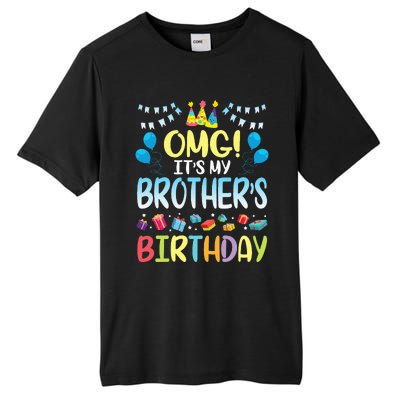 OMG Its My Brothers Birthday Happy To Me You Sister Cousin Tall Fusion ChromaSoft Performance T-Shirt