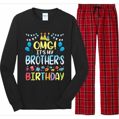 OMG Its My Brothers Birthday Happy To Me You Sister Cousin Long Sleeve Pajama Set