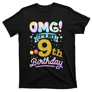 OMG It's My 9th Birthday 9 Years old Birthday T-Shirt