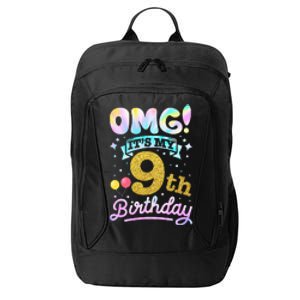 OMG It's My 9th Birthday 9 Years old Birthday City Backpack