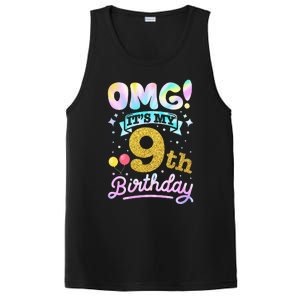 OMG It's My 9th Birthday 9 Years old Birthday PosiCharge Competitor Tank