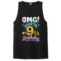 OMG It's My 9th Birthday 9 Years old Birthday PosiCharge Competitor Tank