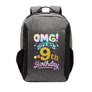 OMG It's My 9th Birthday 9 Years old Birthday Vector Backpack