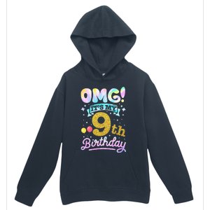 OMG It's My 9th Birthday 9 Years old Birthday Urban Pullover Hoodie