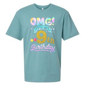 OMG It's My 9th Birthday 9 Years old Birthday Sueded Cloud Jersey T-Shirt