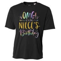 OMG It's My Niece's Birthday Happy BDay Uncle Aunt Tie Dye Cooling Performance Crew T-Shirt