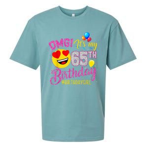 OMG It's My 65th Birthday Girl Shirts 65 Years old Birthday Sueded Cloud Jersey T-Shirt