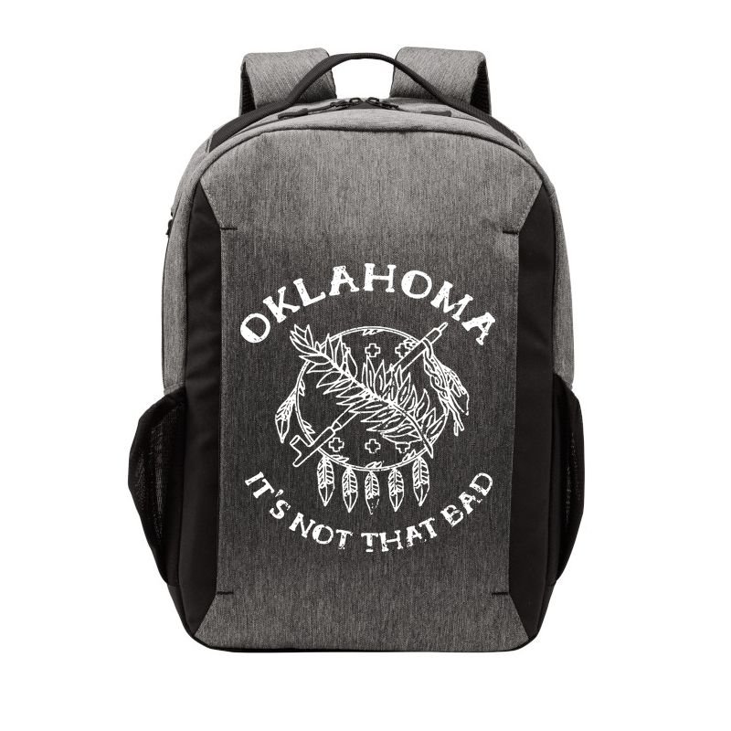 Oklahoma Its Not That Bad Funny State Vector Backpack