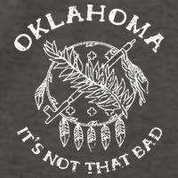 Oklahoma Its Not That Bad Funny State Vector Backpack