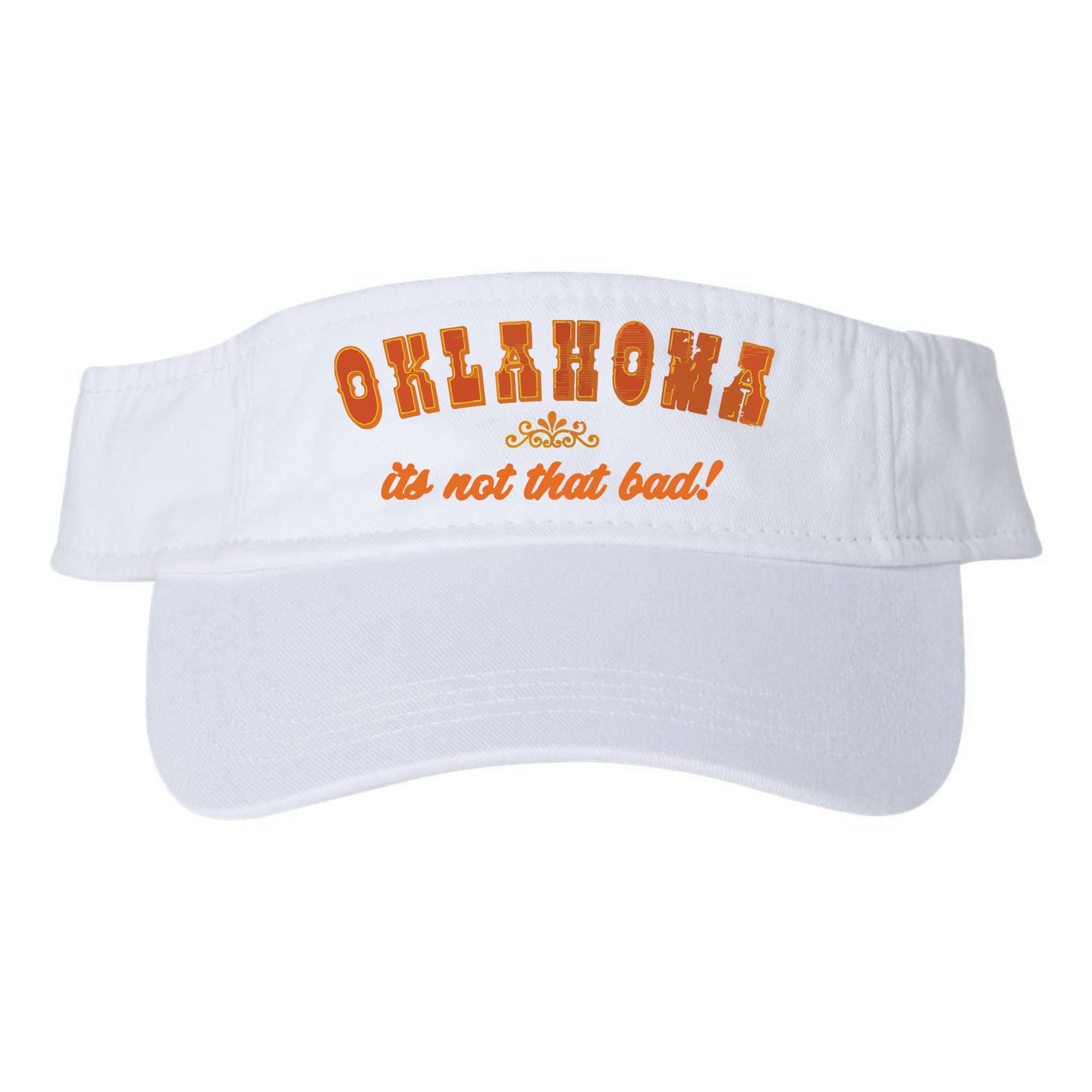 Oklahoma Its Not That Bad Vintage Funny State Visor