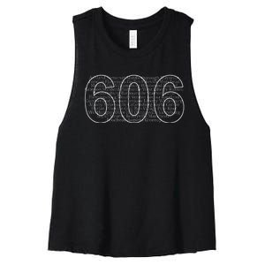 Often Imitated Never Duplicated Area Code 606 Women's Racerback Cropped Tank