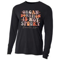 Organ Is Not Spooky Halloween Ghoul Donate Life Cooling Performance Long Sleeve Crew