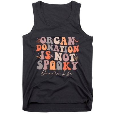 Organ Is Not Spooky Halloween Ghoul Donate Life Tank Top