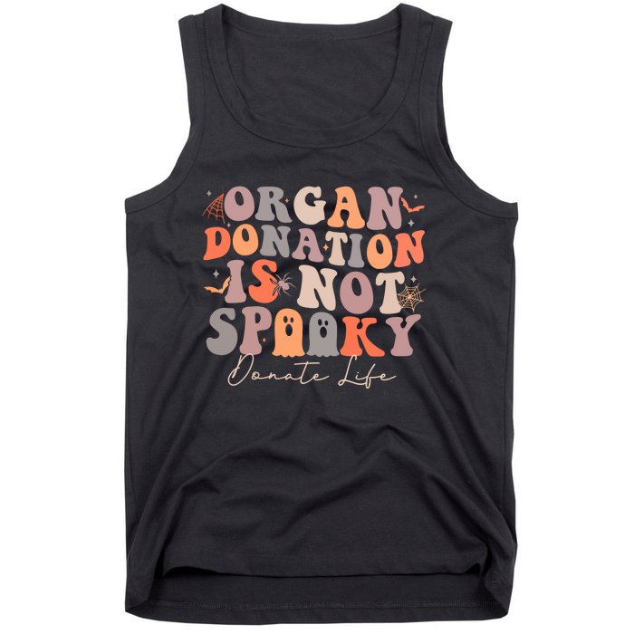 Organ Is Not Spooky Halloween Ghoul Donate Life Tank Top