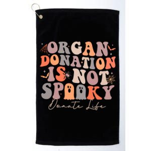 Organ Is Not Spooky Halloween Ghoul Donate Life Platinum Collection Golf Towel