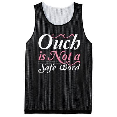 Ouch Is Not A Safe Word BDSM DDLG Sexy Kinky Fetish Sub Dom Mesh Reversible Basketball Jersey Tank