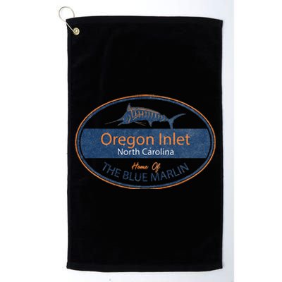 Oregon Inlet North Carolina Home Of The Blue Marlin Platinum Collection Golf Towel