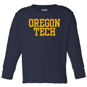 Oregon Institute Of Technology Sports Fan Toddler Long Sleeve Shirt