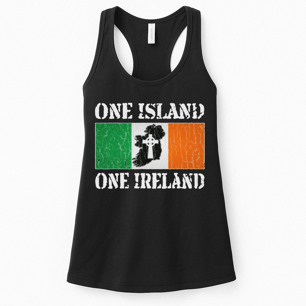 One Island One Ireland Proud Irish Heritage Womens Tank Top
