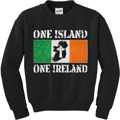 One Island One Ireland Proud Irish Heritage Kids Sweatshirt