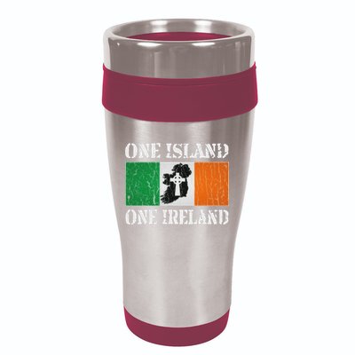 One Island One Ireland Proud Irish Heritage 16oz Travel Tumbler