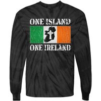 One Island One Ireland Proud Irish Heritage Tie-Dye Long Sleeve Shirt