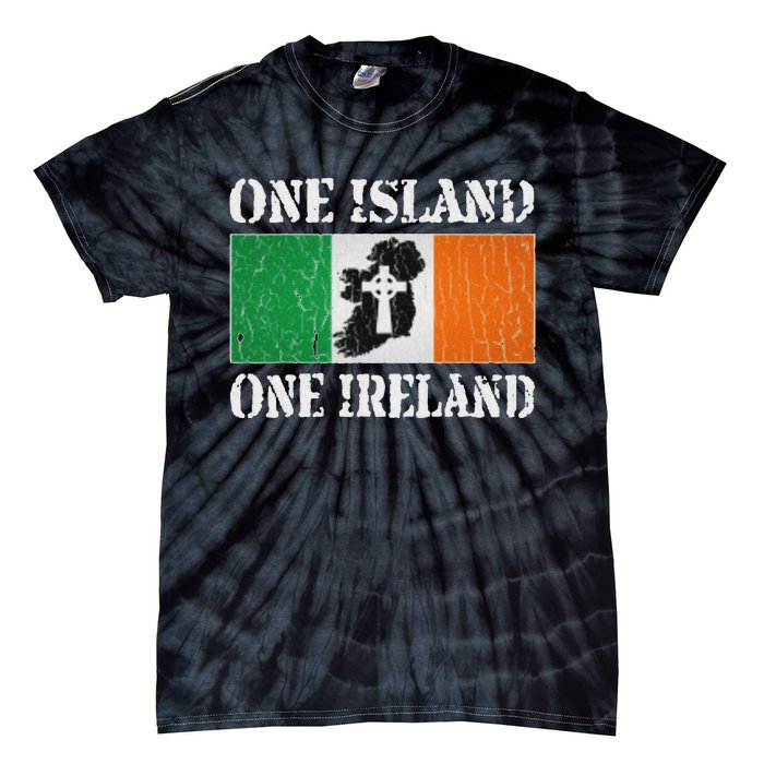 One Island One Ireland Proud Irish Heritage Tie-Dye T-Shirt