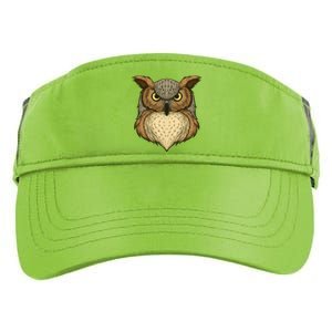 Owl Illustration Adult Drive Performance Visor