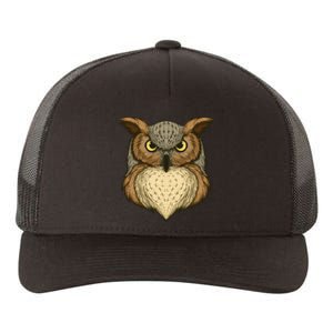 Owl Illustration Yupoong Adult 5-Panel Trucker Hat