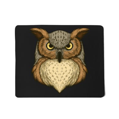 Owl Illustration Mousepad