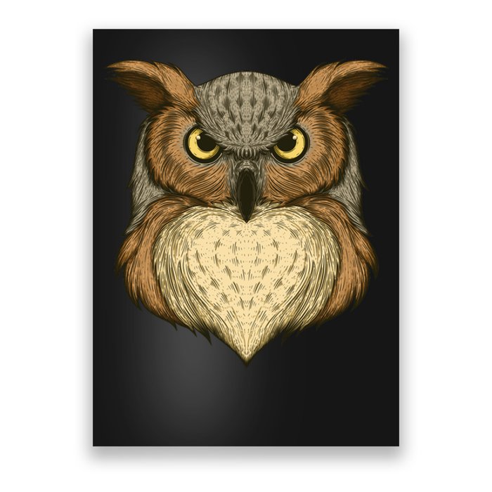 Owl Illustration Poster