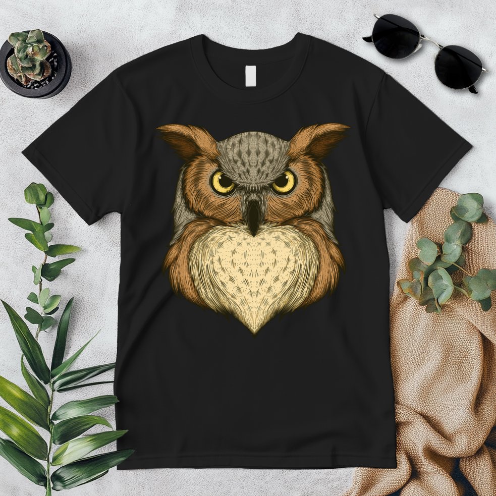 Owl Illustration Premium T-Shirt