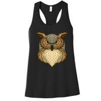 Owl Illustration Women's Racerback Tank