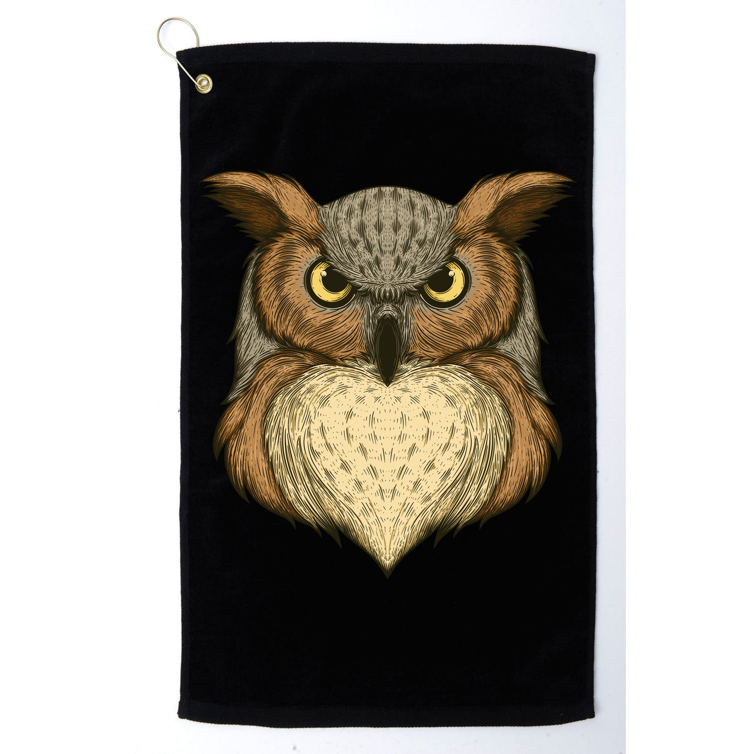 Owl Illustration Golf Towel