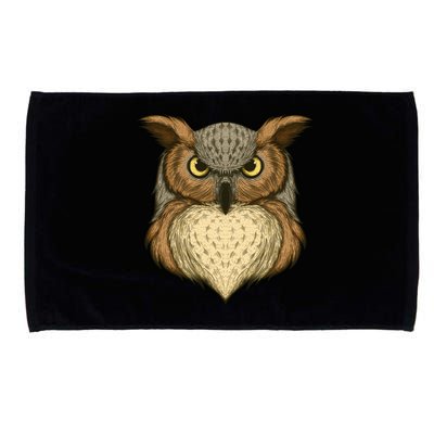 Owl Illustration Microfiber Hand Towel