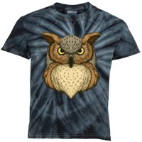 Owl Illustration Kids Tie-Dye T-Shirt