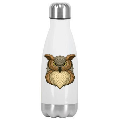 Owl Illustration Stainless Steel Insulated Water Bottle