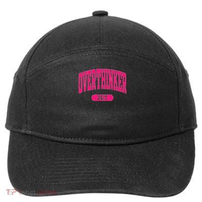 Overthinker Its Okay To Not Be Okay Mental Health Awareness 7-Panel Snapback Hat