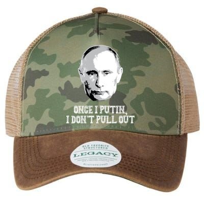 Once I Putin I Don't Pull Out Funny Russia Legacy Tie Dye Trucker Hat