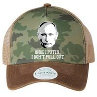 Once I Putin I Don't Pull Out Funny Russia Legacy Tie Dye Trucker Hat